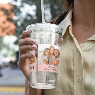 Collage Friend-foto's   Happy Birthday Gift Acryl Drinkbeker