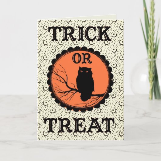 Collage Halloween vintage - Carte (Devant)