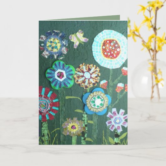 Collage Kaart (Gele Bloem)