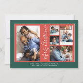 Collage kerstfoto's feestdagenkaart (Voorkant)