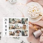 Collage Kerstmis Nine Foto's | Merry Briefkaart