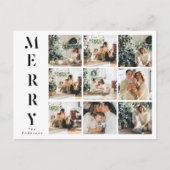 Collage Kerstmis Nine Foto's | Merry Briefkaart (Voorkant)