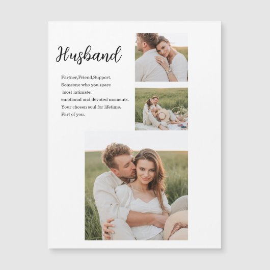 Collage Koppel Foto & Romantisch Geschenk voor Ech (Voorkant)