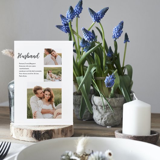 Collage Koppel Foto & Romantisch Geschenk voor Ech