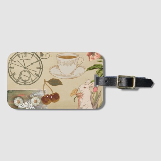  collage kunst bagagelabel (Voorkant (horizontaal))