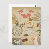  collage kunst briefkaart (Voorkant / Achterkant)