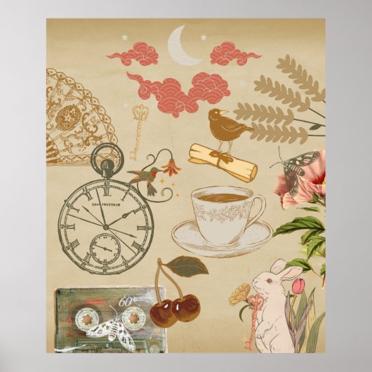  collage kunst poster (Voorkant)