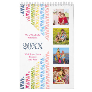 Collage, maandelijkse foto's & lijst te doen - Fot Kalender