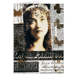 Collage Médiatique Mélange Avec Jolie Dame