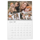 Collage mensuel de photos 6 Calendrier des photos (Jan 2027)