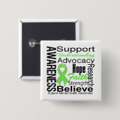 Collage - Mentale Gezondheid Vierkante Button 5,1 Cm (Voorkant /achterkant)