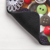 Collage met Black Cheshire Cat Buttonnen Muismat (Hoek)