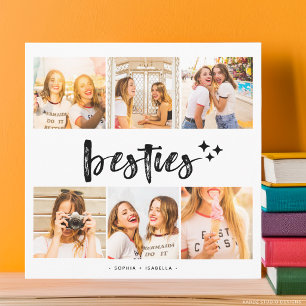 Collage met foto's van beste vriendinnen kaart