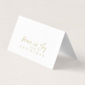 Collage Minimalist Merry Christmas 5 Photos Family (Back)