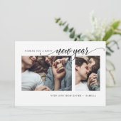 Collage moderne Carte de vacances du Nouvel An (Debout devant)
