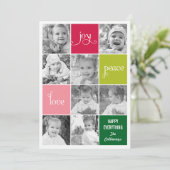 Collage moderne Cartes photos de vacances (Debout devant)