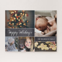 Collage moderne personnalisé Puzzle photo pour fam
