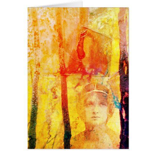 Collage multimédia mixte, carte de voeux intérieur (Devant)