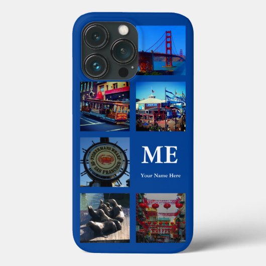 Collage No 1 iPhone 13 Pro Coque SF Attractions (Verso)