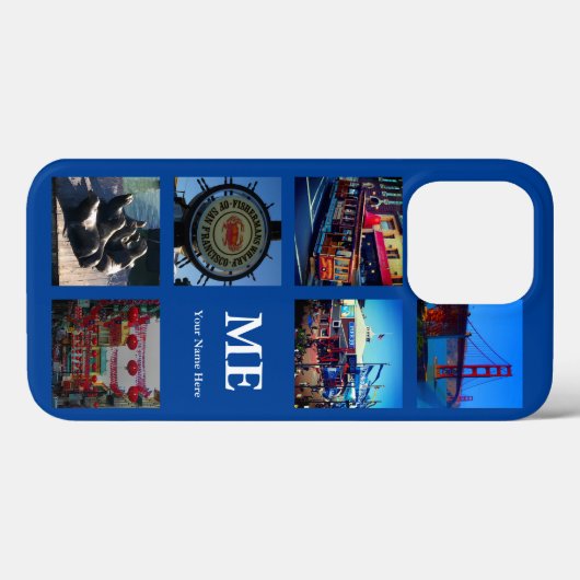 Collage No 1 iPhone 13 Pro Coque SF Attractions (Verso (horizontal))