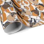 Collage of Guinee Pigs Illustrations Patterned Cadeaupapier (Rol Hoek)