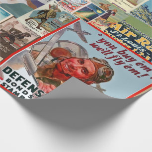 collage oorlogsobligatie cadeaupapier