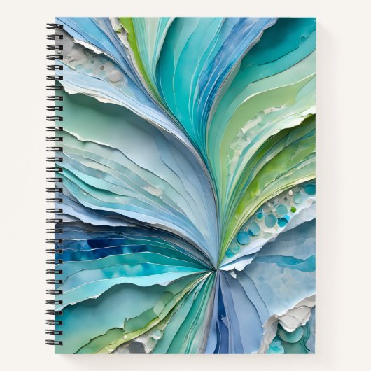 Collage papier coloré Art Carnet spirale (Devant)