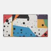 Collage Papier Zwart Stippen Bureaumat (Voorkant)