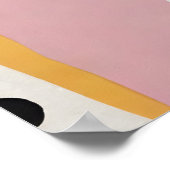 Collage Papier Zwart Stippen Poster (Hoek)