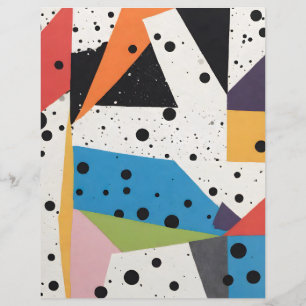 Collage papier zwart Stippen scrapbook papier