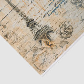  collage patroon van Parijs Tissuepapier (Detail)