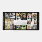 Collage personnalisé de 18 photos avec monogramme  (Clavier et souris)