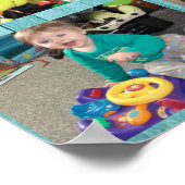 Collage personnalisé de première année Poster phot (Coin)