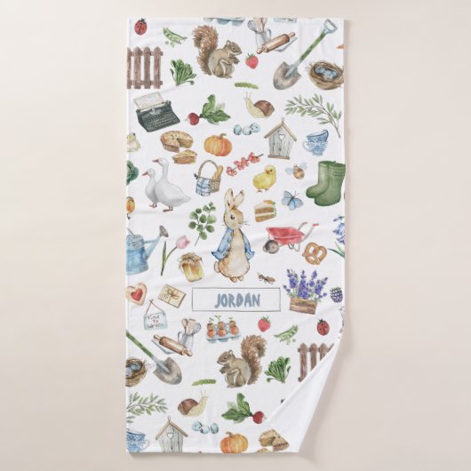 Collage Peter le lapin (Serviette de bain)