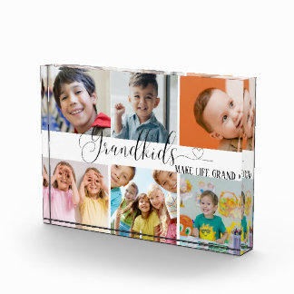 Collage Petits-Enfants Pour Blocs Photo Cadeau Gra
