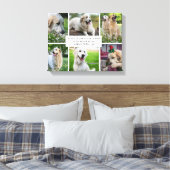Collage Pets Foto Modern Dog Quote Canvas (Insitu (Slaapkamer))