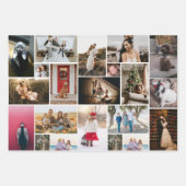 Collage photo 3 Feuilles de papier d'enveloppement (Devant 2)