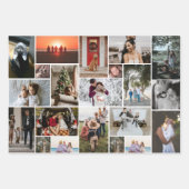 Collage photo 3 Feuilles de papier d'enveloppement (Devant)