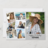 Collage photo Anniversaire Carte de voeux personna (Devant)