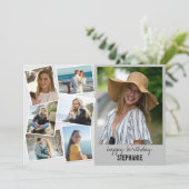 Collage photo Anniversaire Carte de voeux personna (Debout devant)