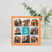 Collage photo avec invitation à une fête d'anniver (Debout devant)