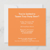 Collage photo avec invitation à une fête d'anniver (Dos)