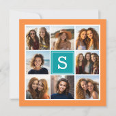 Collage photo avec invitation à une fête d'anniver (Devant)