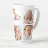 Collage photo bébé Latte Mug (Angle droit)