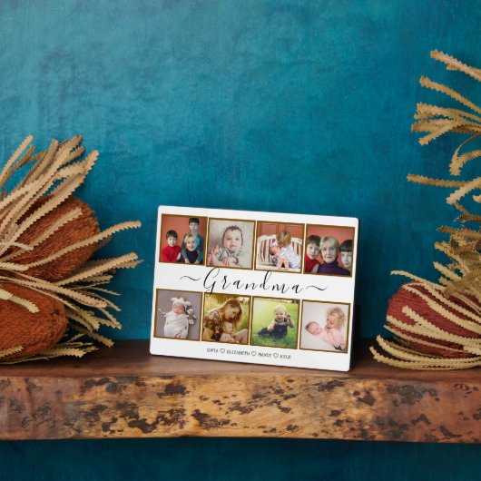 Collage photo Best Nana Ever Plaque (Côté)