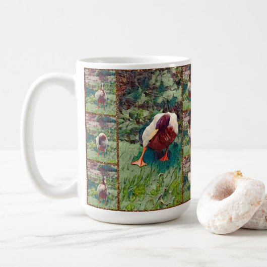 Collage photo Bored Duck, Mug de café (Avec donut)