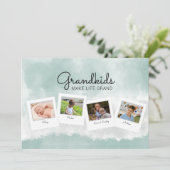 Collage photo Carte de fête des mères pour grand-m (Debout devant)