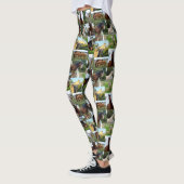 Collage Photo Cheval, Dames Leggings Full Print. (Gauche)
