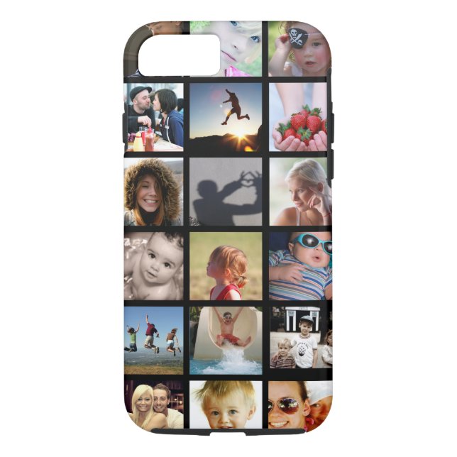 Collage photo client iPhone 7 Coque (-Mate) (Dos)