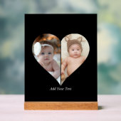 Collage photo de 2 formes de cœur (Neutre)